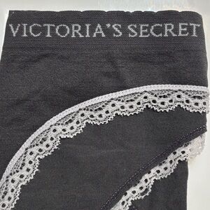 NWOT Vintage Victoria’s Secret Cheekini Petit Bikini in Gray, Lace trim. Size M